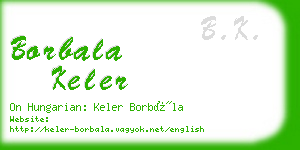 borbala keler business card